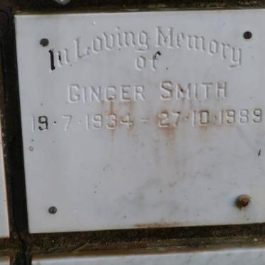 SMITH Ginger 1934-1989