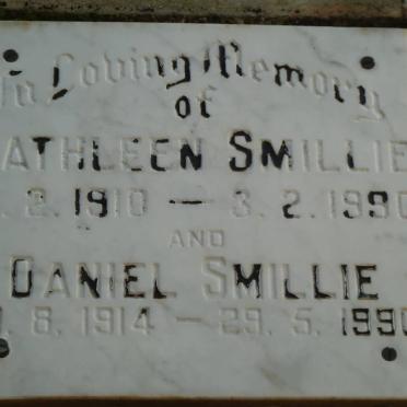 SMILLIE Daniel 1914-1990 &amp; Kathleen 1910-1990
