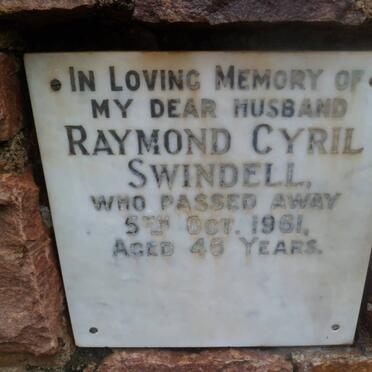 SWINDELL Raymond Cyril -1961