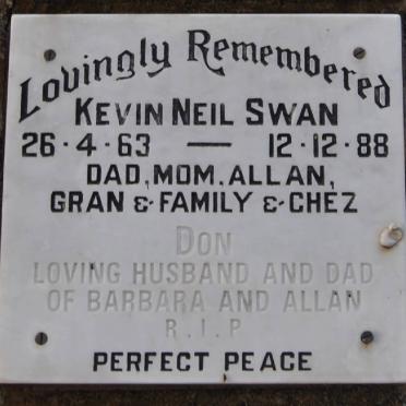 SWAN Kevin Neil 1963-1988 :: SWAN Don