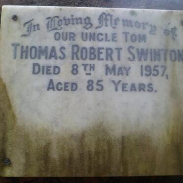 SWINTON Thomas Robert -1957
