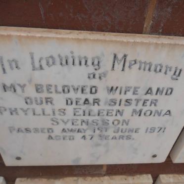 SVENSSON Phyllis Eileen Mona -1971