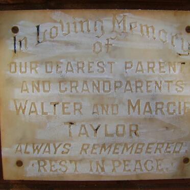TAYLOR Walter &amp; Margie