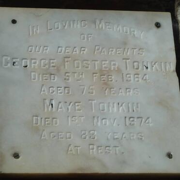 TONKIN George Foster -1964 &amp; Maye -1974