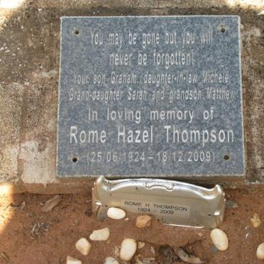THOMPSON Rome Hazel 1924-2009