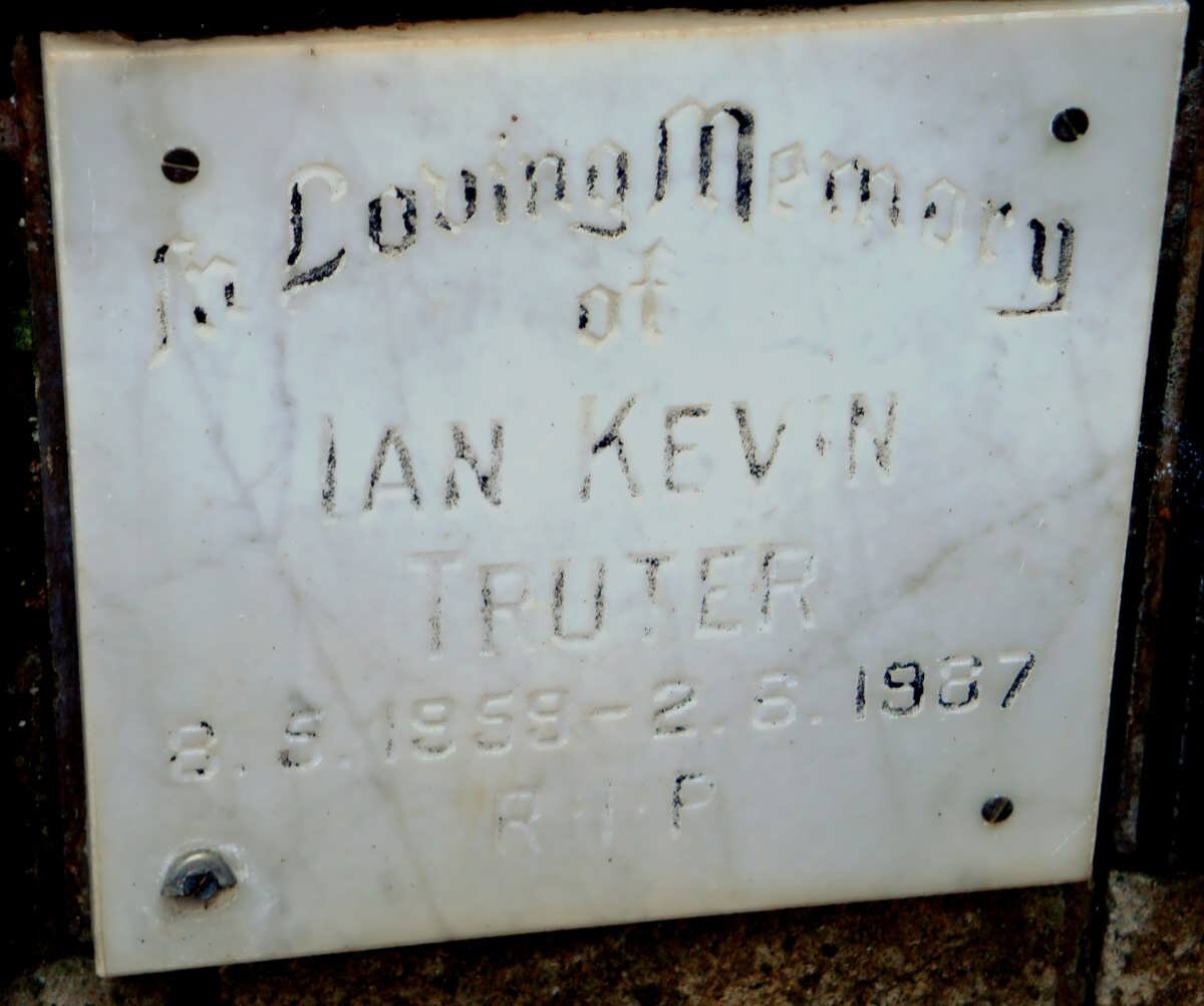TRUTER Ian Kevin 1959-1987