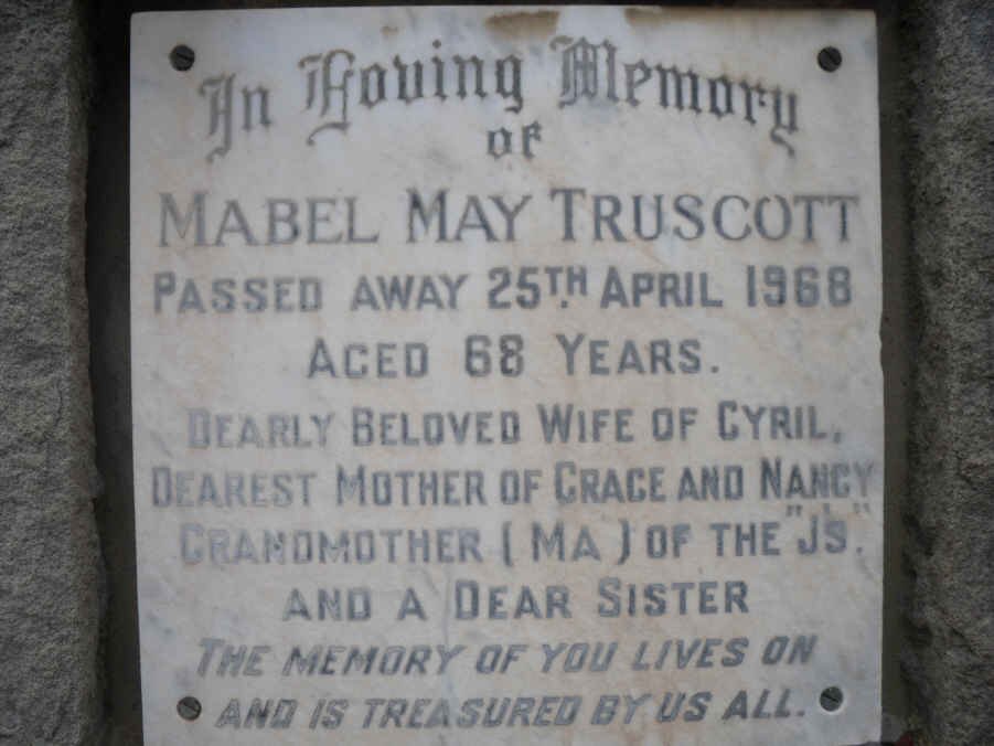 TRUSCOTT Mabel May -1968