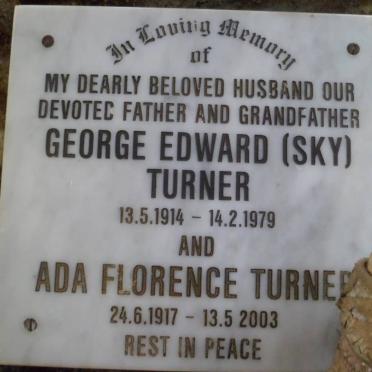 TURNER George Edward 1914-1979 &amp; Ada Florence 1917-2003