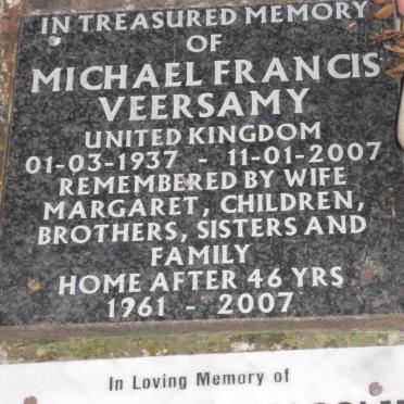 VEERSAMY Michael Francis 1937-2007