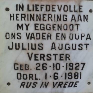 VERSTER Julius August 1927-1981
