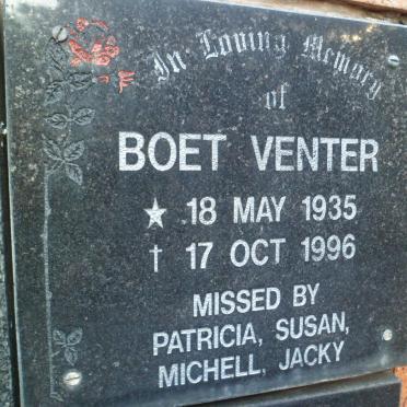 VENTER Boet 1935-1996