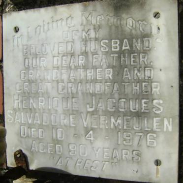 VERMEULEN Henrique Jacques Salvadore -1976