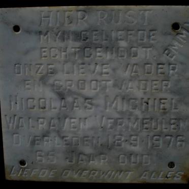 VERMEULEN Nicolaas Michiel Walraven -1976