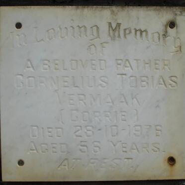 VERMAAK Cornelius Tobias -1976