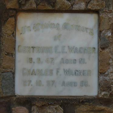 WAGNER Charles -1957 &amp; Gertrude E.E. -1947