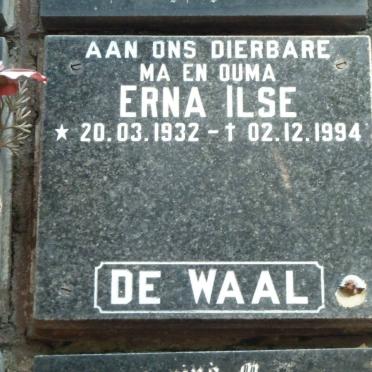 WAAL Erna Ilse, de 1932-1994