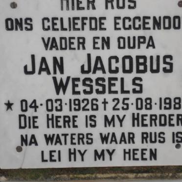 WESSELS Jan Jacobus 1926-1989