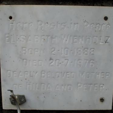 WEINHOLZ Elisabeth 1888-1976