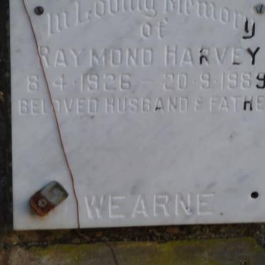 WEARNE Raymond Harvey 1926-1989