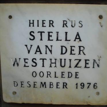 WESTHUIZEN Stella, van der -1976