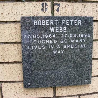 WEBB Robert Peter 1964-1996