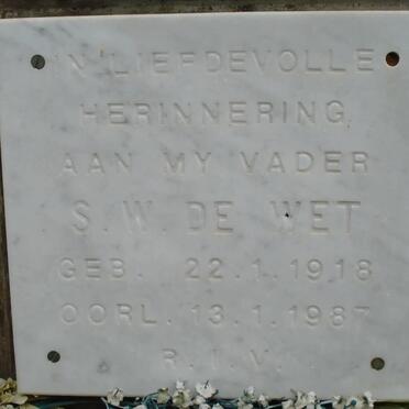 WET S.W., de 1918-1987