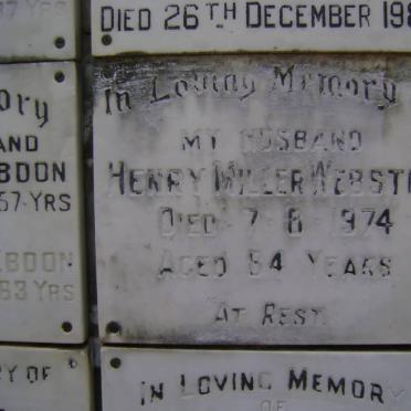 WEBSTER Henry Miller -1974