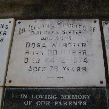 WEBSTER Dora 1898-1974