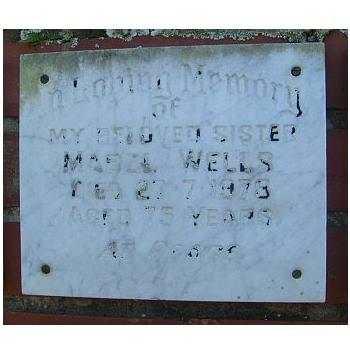 WELLS Mabel 1903-1975