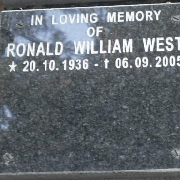 WEST Ronald William 1936-2005