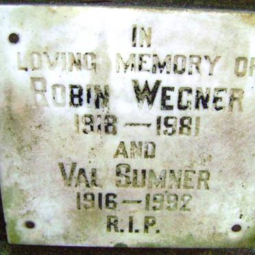 WEGNER Robin 1918-1981 &amp; Val Sumner 1916-1992