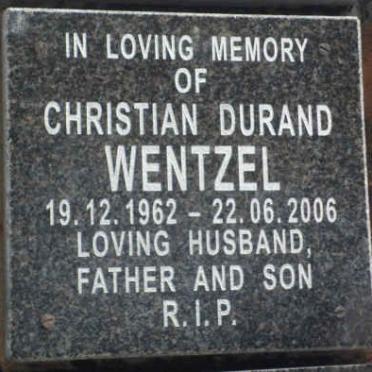 WENTZEL Christian Durand 1962-2006