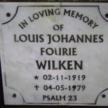 WILKEN Louis Johannes Fourie 1919-1979
