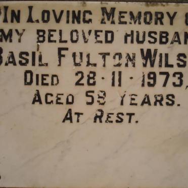 WILSON Basil Fulton -1973