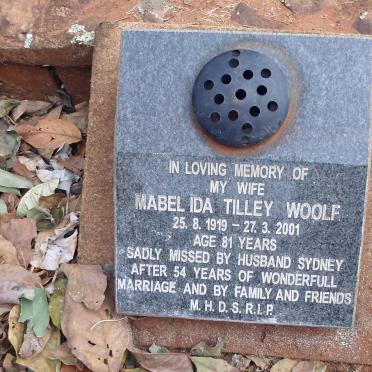 WOOLF Mabel Ida Tilley 1919-2001