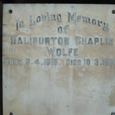 WOLFE Haliburton Chaplin 1915-1968