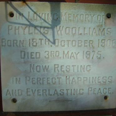 WOOLLIAMS Phyllis 1906-1975