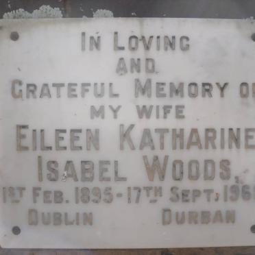 WOODS Eileen Katharine Isabel 1895-1968