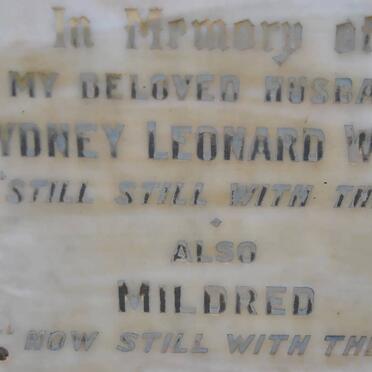 WHITE Sydney Leonard &amp; Mildred