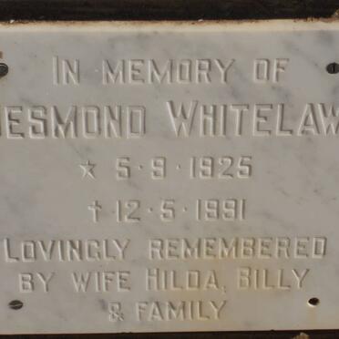 WHITELAW Desmond 1925-1991