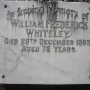 WHITELEY William Frederick -1963