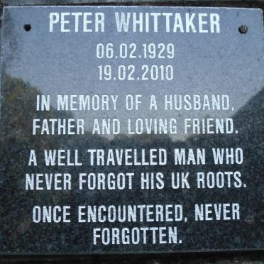 WHITTAKER Peter 1929-2010