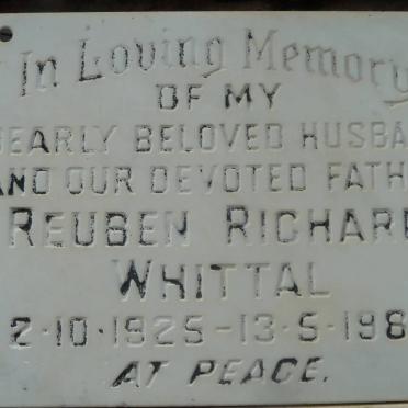 WHITTAL Reuben Richard 1925-1980