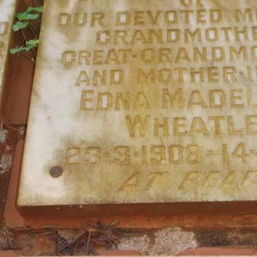WHEATLEY Edna Madelene 1908-1980