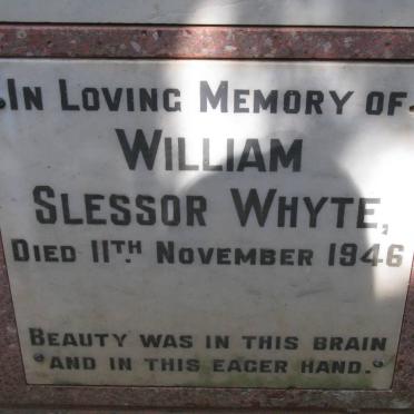 WHYTE William Slessor -1946