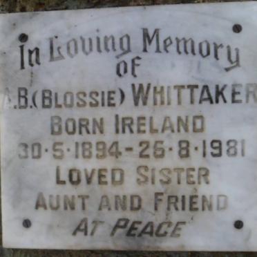 WHITTAKER A.B. 1894-1981