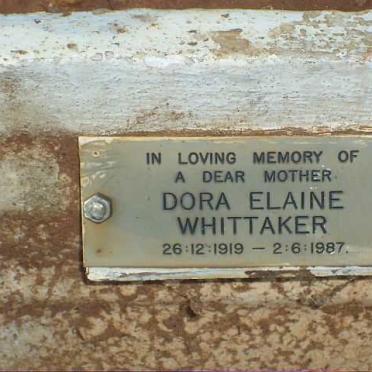 WHITTAKER John Albert 1901-1977 &amp; Dora Elaine 1919-1987