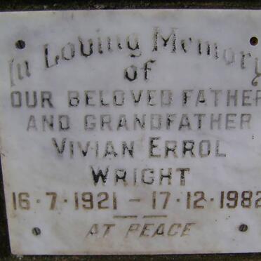 WRIGHT Vivian Errol 1921-1982