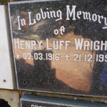 WRIGHT Henry Luff 1916-1991