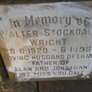WRIGHT Walter Stockdale 1920-1980
